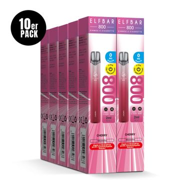 [Paket] 10x ELFBAR 800 Cherry Nikotinfrei