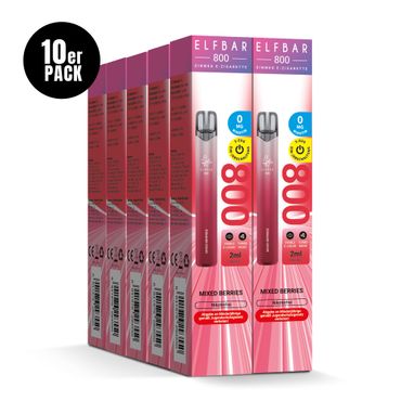[Paket] 10x ELFBAR 800 Mixed Berries Nikotinfrei