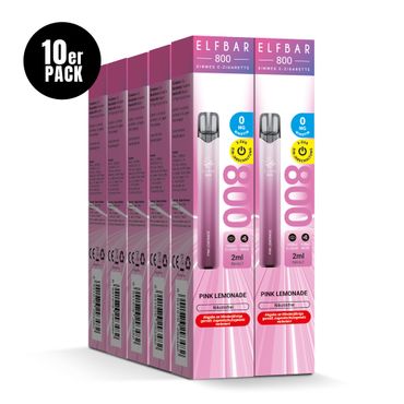 [Paket] 10x ELFBAR 800 Pink Lemonade Nikotinfrei