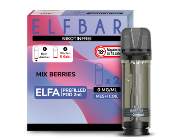 [Paket] 10x ELFBAR ELFA Mix Berries 0mg Nikotin 2er Pack