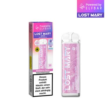 [Paket] 10+2 Aktion ELFBAR Lost Mary QM600 - Blackberry Cherry 20mg Nikotin
