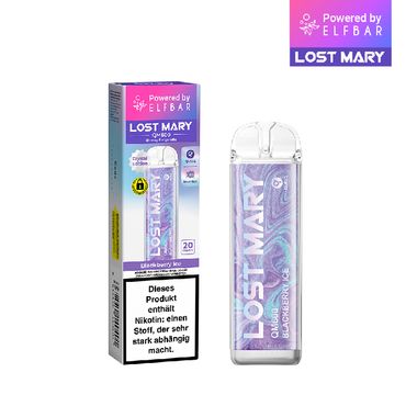 [Paket] 10+2 Aktion ELFBAR Lost Mary QM600 - Blackberry Ice 20mg Nikotin