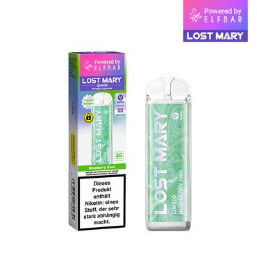 [Paket] 10+2 Aktion ELFBAR Lost Mary QM600 - Blueberry Kiwi 20mg Nikotin