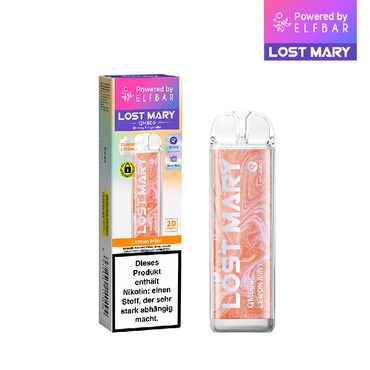 [Paket] 10+2 Aktion ELFBAR Lost Mary QM600 - Lemon Mint 20mg Nikotin
