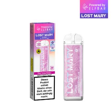 [Paket] 10+2 Aktion ELFBAR Lost Mary QM600 - Pink Watermelon 20mg Nikotin
