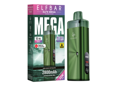 [Paket] 10x Elfbar ELFX Mega Pod Kit - 2800 mAh Farbe: Green