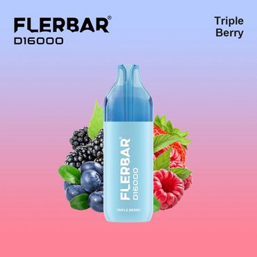[Paket] 10x Flerbar D16000 Tripple Berry 2ml + 10ml