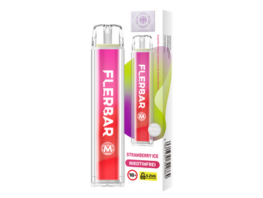 [Paket] 10x Flerbar Strawberry Ice Nikotinfrei