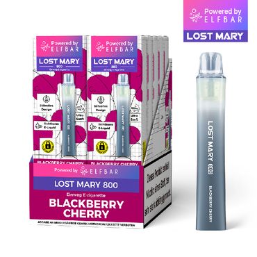 [Paket] 10x Lost Mary 800 Blackberry Cherry 20mg Nikotin Einweg Vape