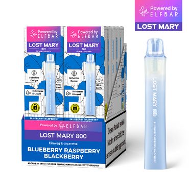 [Paket] 10x Lost Mary 800 Blueberry Raspberry Blackberry 20mg Nikotin Einweg Vape