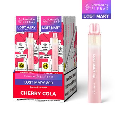 [Paket] 10x Lost Mary 800 Cherry Cola 20mg Nikotin Einweg Vape