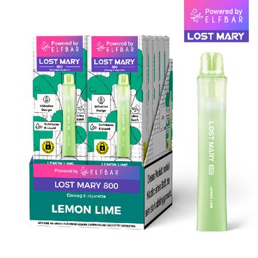[Paket] 10x Lost Mary 800 Lemon Lime 20mg Nikotin Einweg Vape