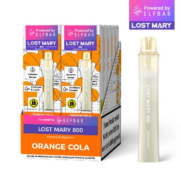[Paket] 10x Lost Mary 800 Orange Cola 20mg Nikotin Einweg Vape
