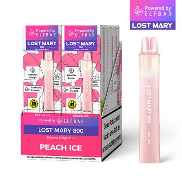 [Paket] 10x Lost Mary 800 Peach Ice 20mg Nikotin Einweg Vape