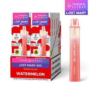 [Paket] 10x Lost Mary 800 Watermelon 20mg Nikotin Einweg Vape