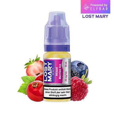 10x Lost Mary Liquid Mixed Berries Ice 10ml