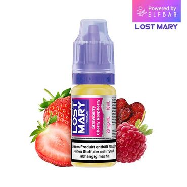 10x Lost Mary Liquid Strawberry Cherry Raspberry 10ml