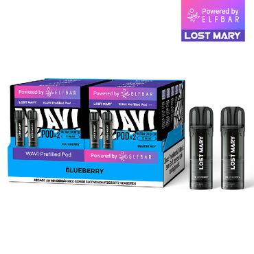 [Paket] 10x Lost Mary WAVI Blueberry 20mg Nikotin 2er Pack (10% Akkuträger gratis)
