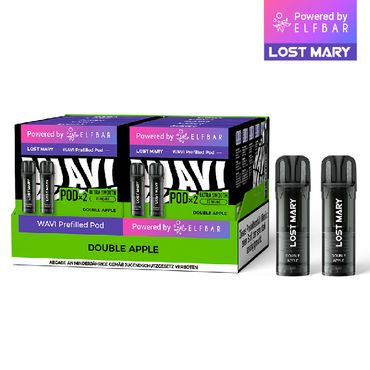 [Paket] 10x Lost Mary WAVI Double Apple 20mg Nikotin 2er Pack (10% Akkuträger gratis)