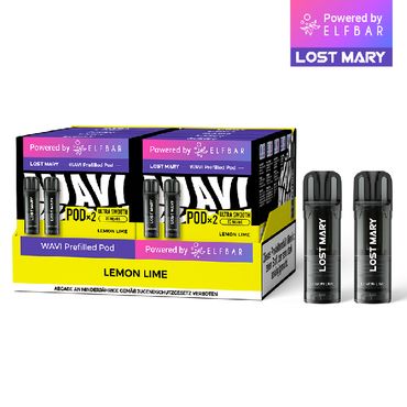 [Paket] 10x Lost Mary WAVI Lemon Lime 20mg Nikotin 2er Pack (10% Akkuträger gratis)