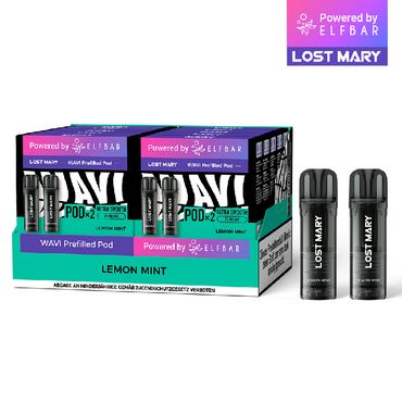 [Paket] 10x Lost Mary WAVI Lemon Mint 20mg Nikotin 2er Pack (10% Akkuträger gratis)