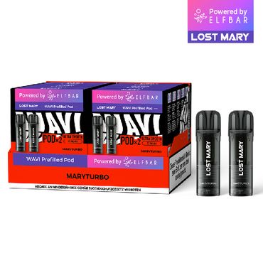 [Paket] 10x Lost Mary WAVI Maryturbo 20mg Nikotin 2er Pack (10% Akkuträger gratis)