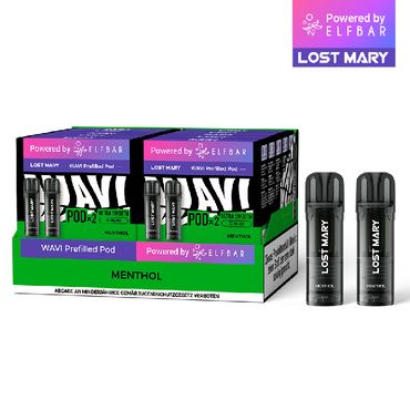 [Paket] 10x Lost Mary WAVI Menthol 20mg Nikotin 2er Pack (10% Akkuträger gratis)