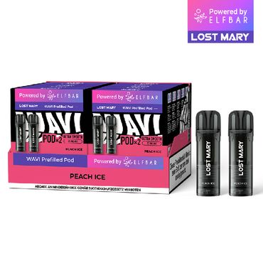 [Paket] 10x Lost Mary WAVI Peach Ice 20mg Nikotin 2er Pack (10% Akkuträger gratis)