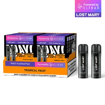 [Paket] 10x Lost Mary WAVI Tropical Fruit 20mg Nikotin 2er Pack (10% Akkuträger gratis)