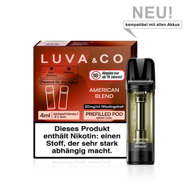 [Paket] 10x Luva & Co Pods - American Blend 20mg Nikotin 2er Pack