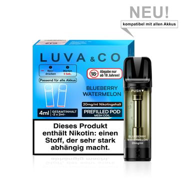[Paket] 10x Luva & Co Pods - Blueberry Watermelon 20mg Nikotin 2er Pack