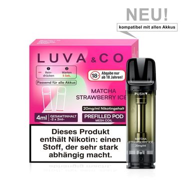 [Paket] 10x Luva & Co Pods - Matcha Strawberry 20mg Nikotin 2er Pack