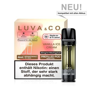 [Paket] 10x Luva & Co Pods - Vanilla Ice Cream 20mg Nikotin 2er Pack
