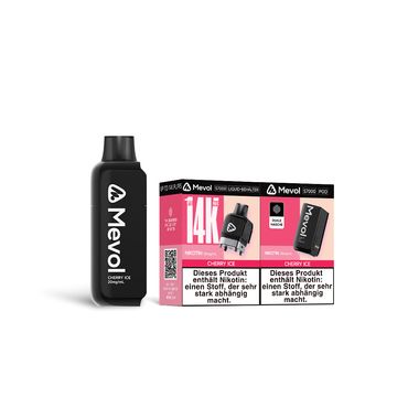 [Paket] 10x Mevol S7000 Cherry Ice 2ml Pod + 10ml E-Liquid Tank