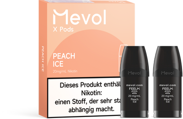 [Paket] 10x Mevol X Pro - Peach Ice - 20mg Nikotingehalt