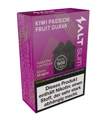 [Paket] 10x SALT Slim Pods Kiwi Passion Fruit Guava 20mg/ml