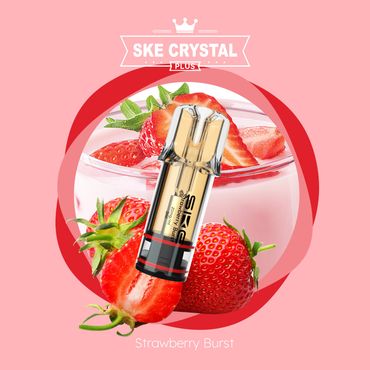 [Paket] 10x SKE Crystal PLUS Strawberry Burst 2% Nikotin 2er Pack
