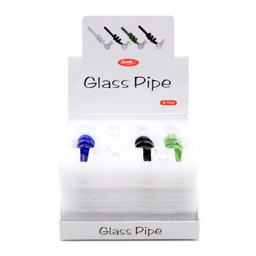 [Paket] 12x Atomic Glas Tabakpfeife Twist