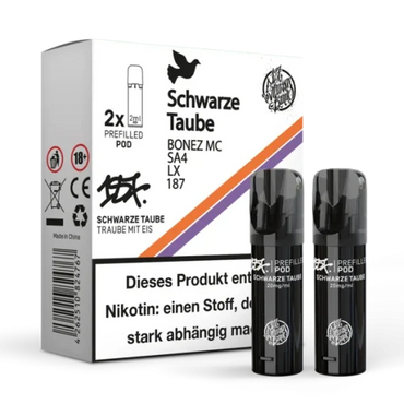 [Paket] 10x 187 Strassenbande Prefilled Pod - Schwarze Taube