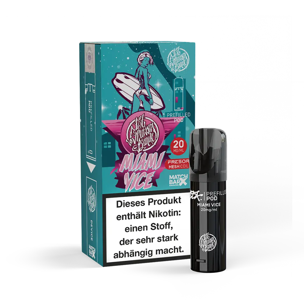 187 Strassenbande Einweg Pod - Miami Vice - 20mg Nikotinsalz 2ml