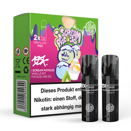 2x 187 Strassenbande Einweg Pod - I Scream Pistacio - 20mg Nikotinsalz 2ml