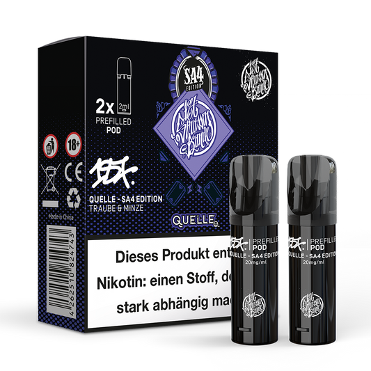2x 187 Strassenbande Einweg Pod - Quelle SA4 Edition - 20mg Nikotinsalz 2ml