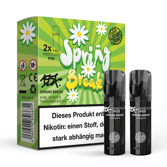 2x 187 Strassenbande Einweg Pod - Spring Break - 20mg Nikotinsalz 2ml