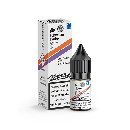 187 Strassenbande Nikotinsalz - Schwarze Taube - 10ml Liquid 10mg