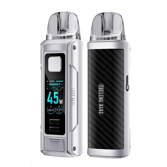 Lost Vape Thelema Nano Kit Silver Carbon