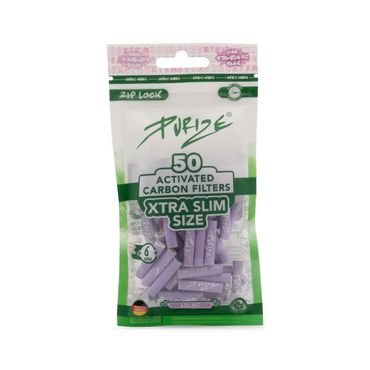 [Paket] 20x Purize Aktivkohlefilter XTRA Slim - Size 5,9mm - Flieder