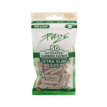[Paket] 20x Purize Aktivkohlefilter XTRA Slim - Size 5,9mm - Organic