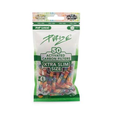 [Paket] 20x Purize Aktivkohlefilter XTRA Slim - Size 5,9mm - Rainbow