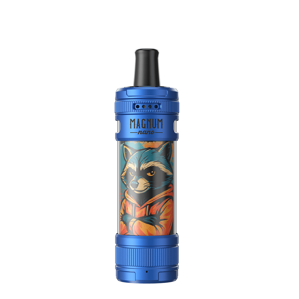 Aspire Magnum Nano Blue and Street Racoon