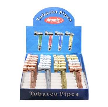 [Paket] 24x Atomic Metalll Tabakpfeife 3 Antik-Farben